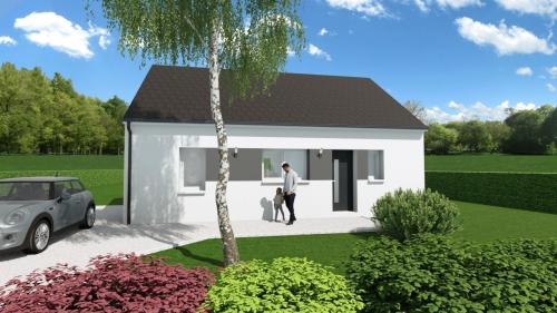 Modèle 2 chambres 65m²