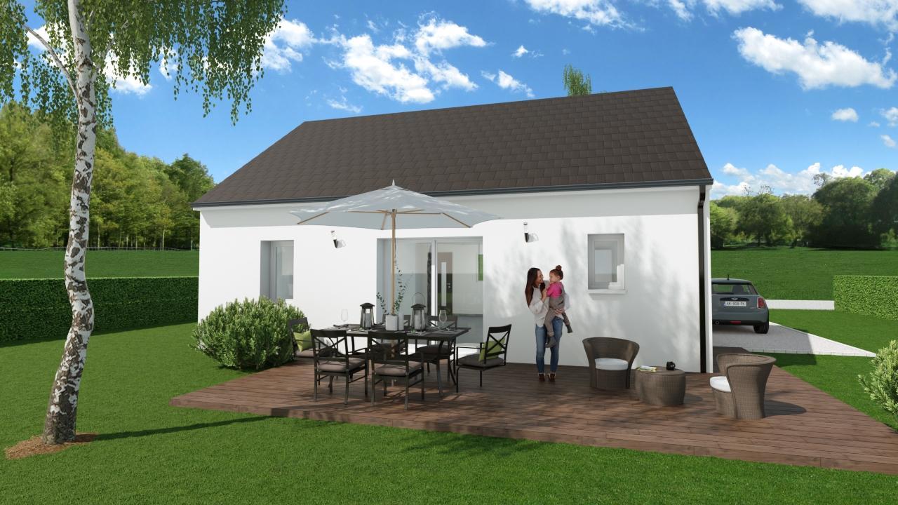 Modèle 2 chambres 65m²