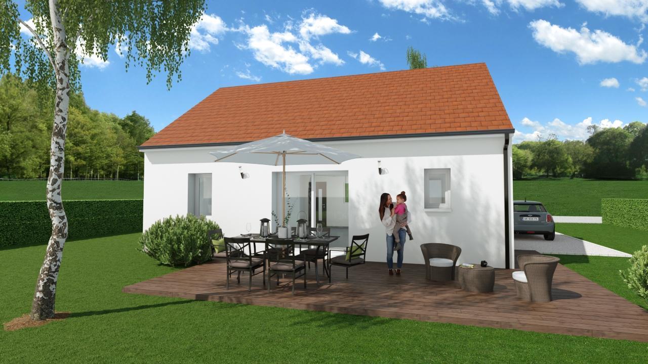 Modèle 2 chambres 65m²