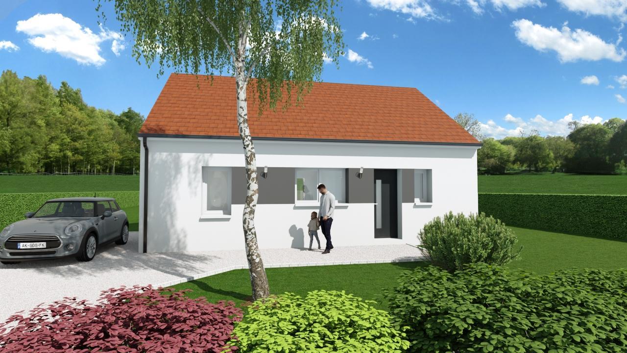 Modèle 2 chambres 65m²