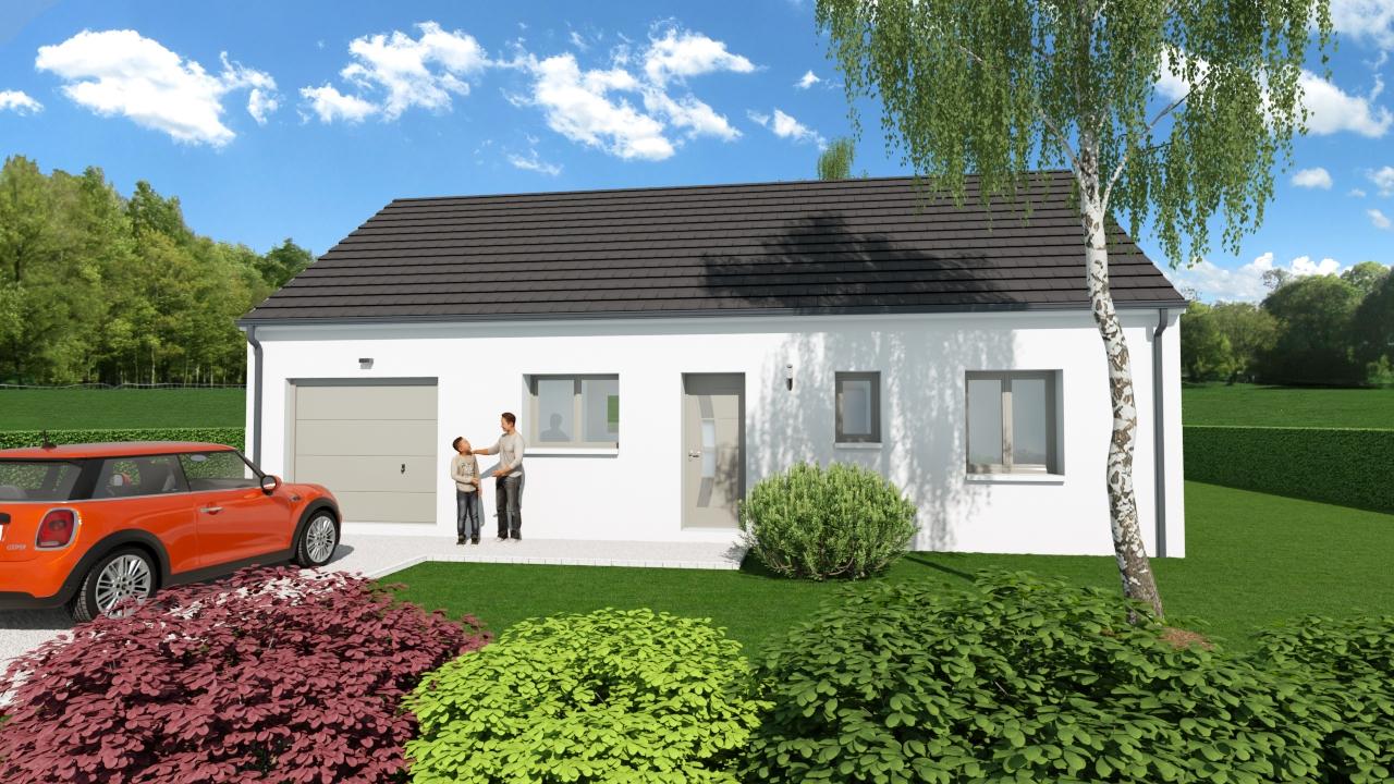 Modèle 2 chambres 70m² + Garage