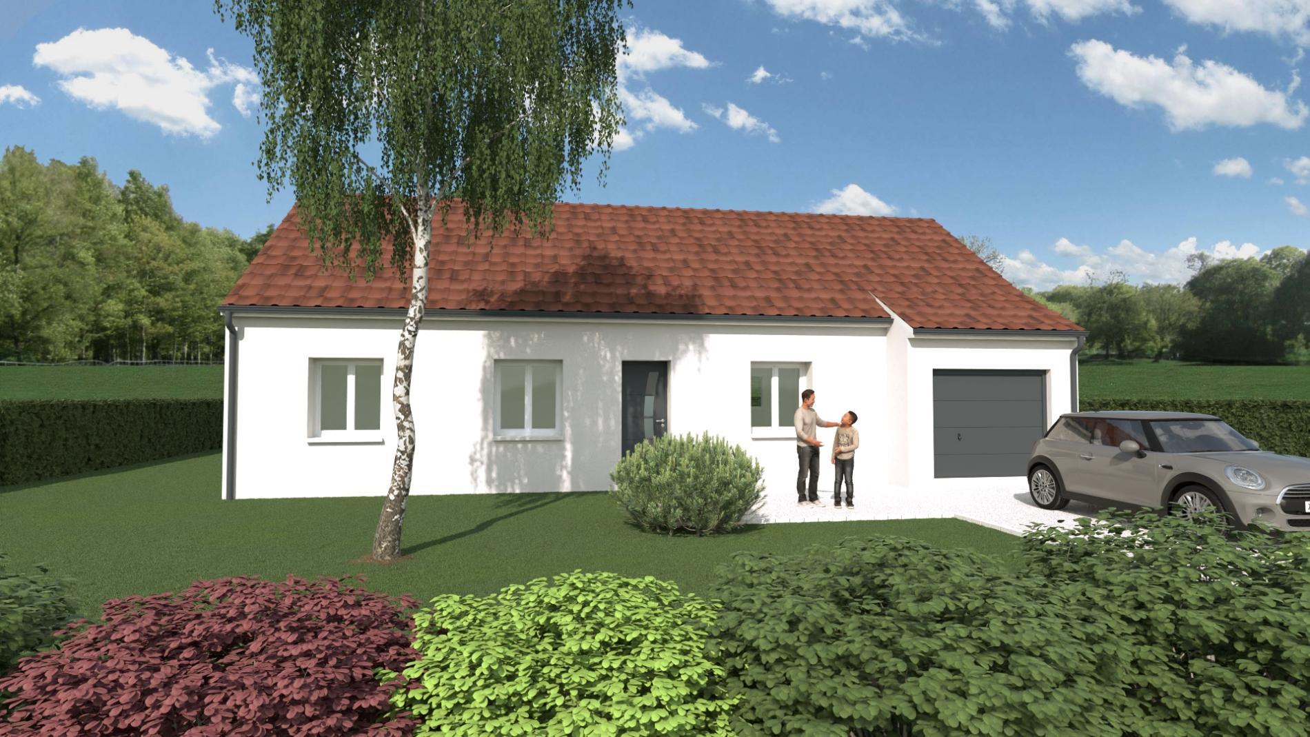 Modèle 3 chambres 90m² + Garage