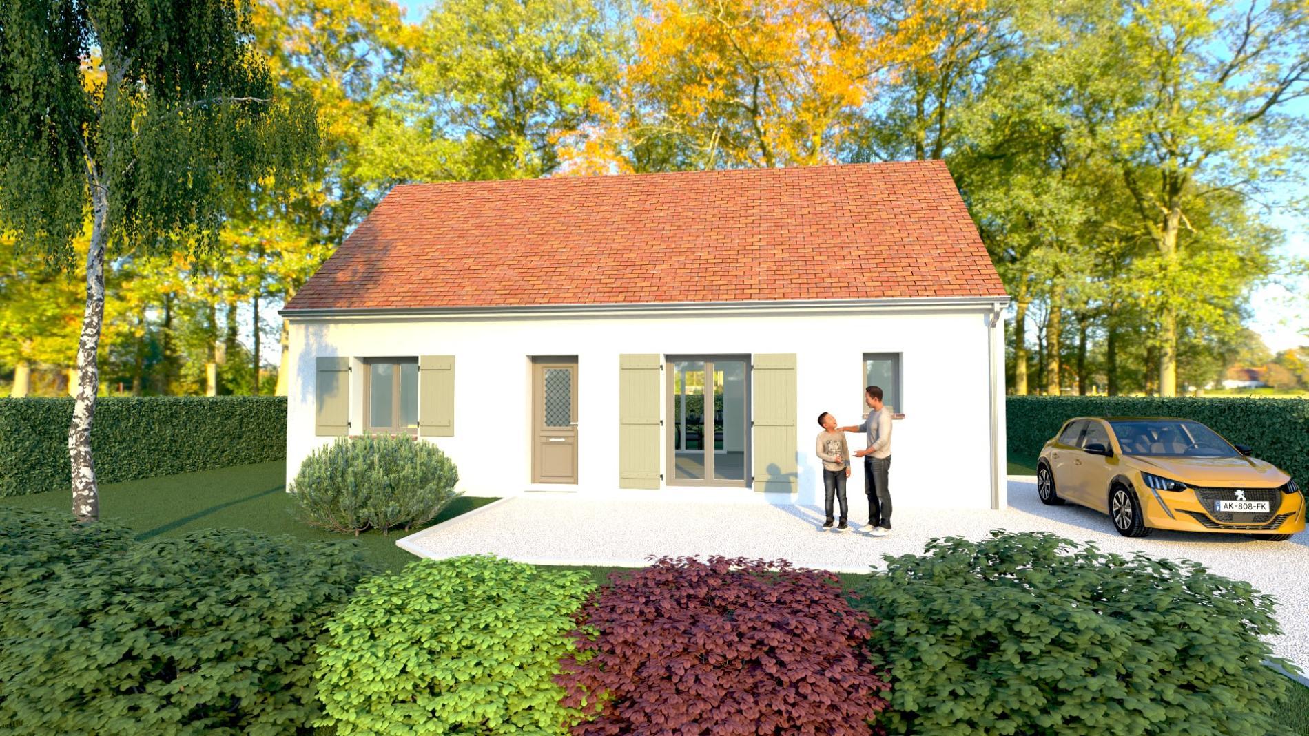 Modèle 2 chambres 80m²