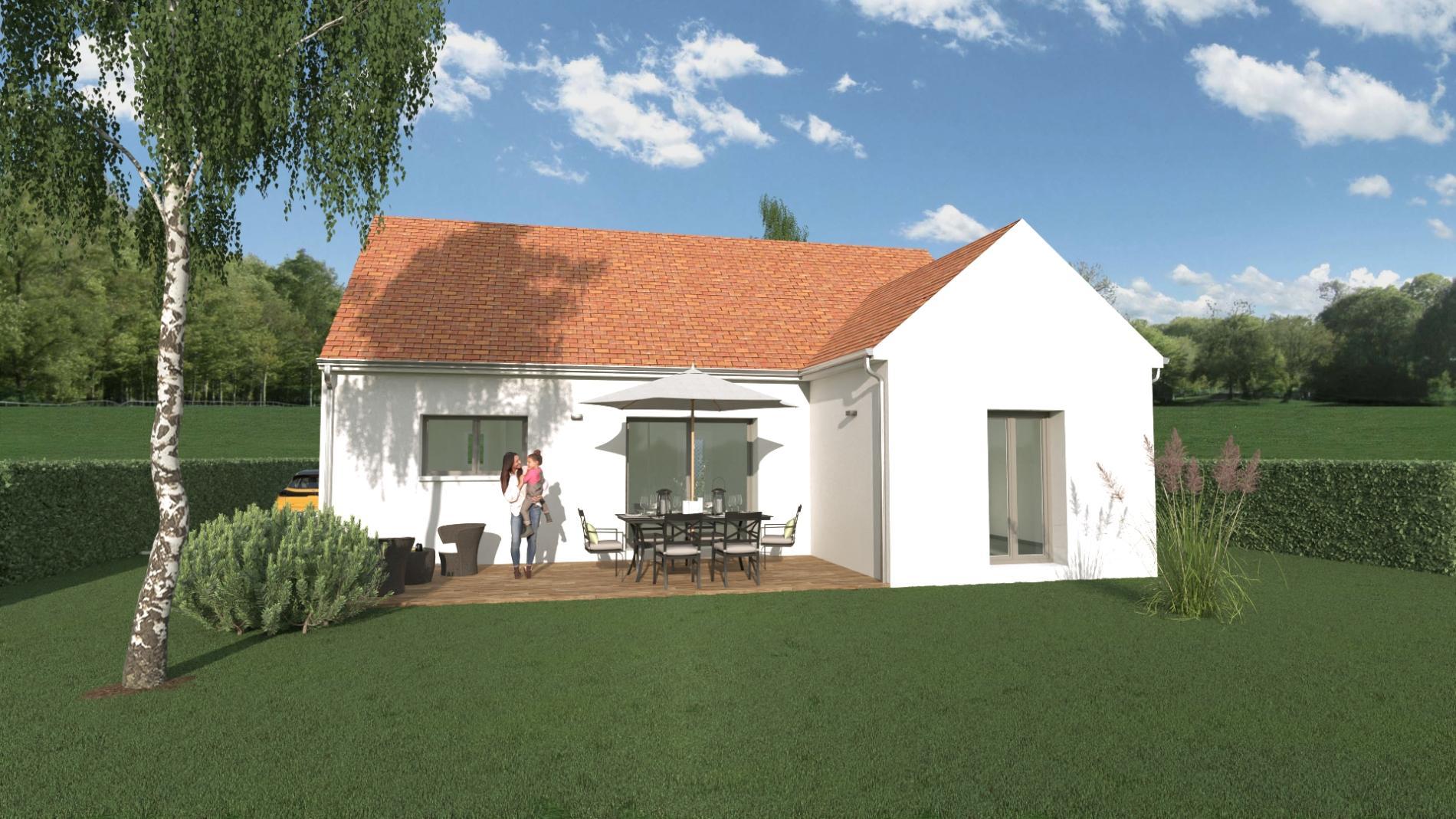 Modèle 2 chambres 80m²